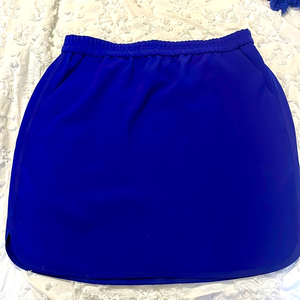 Cobalt Mini Skirt